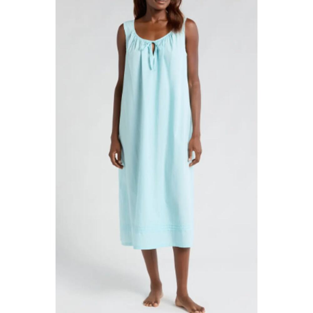 Nordstrom Sleeveless Midi Nightgown in Aqua M Perfect condition- NWT